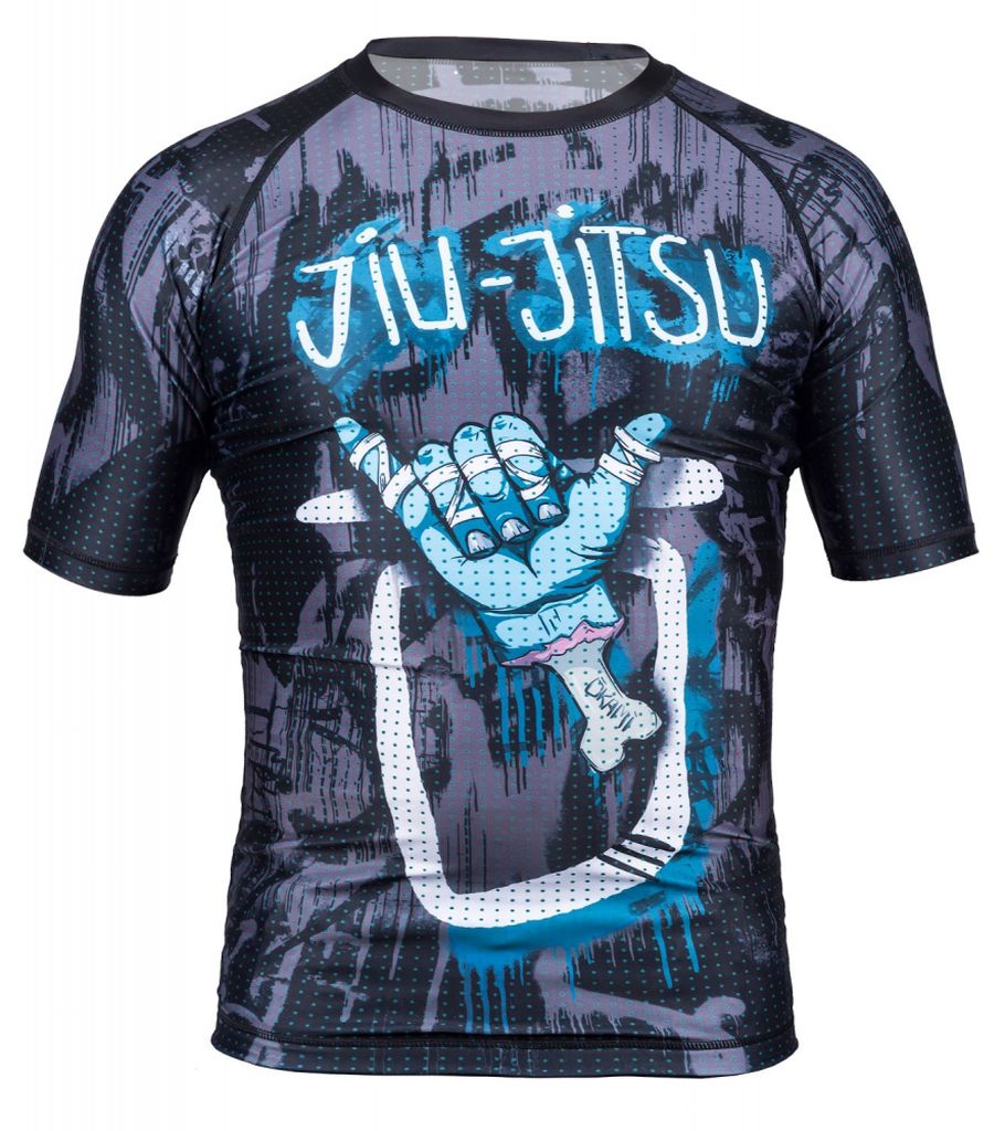 Okami Hang Loose SS Rashguard Black