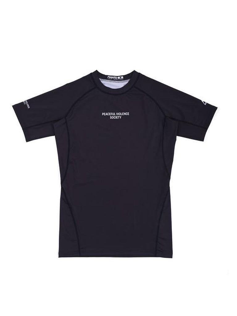 Manto Society SS Rashguard Black-White