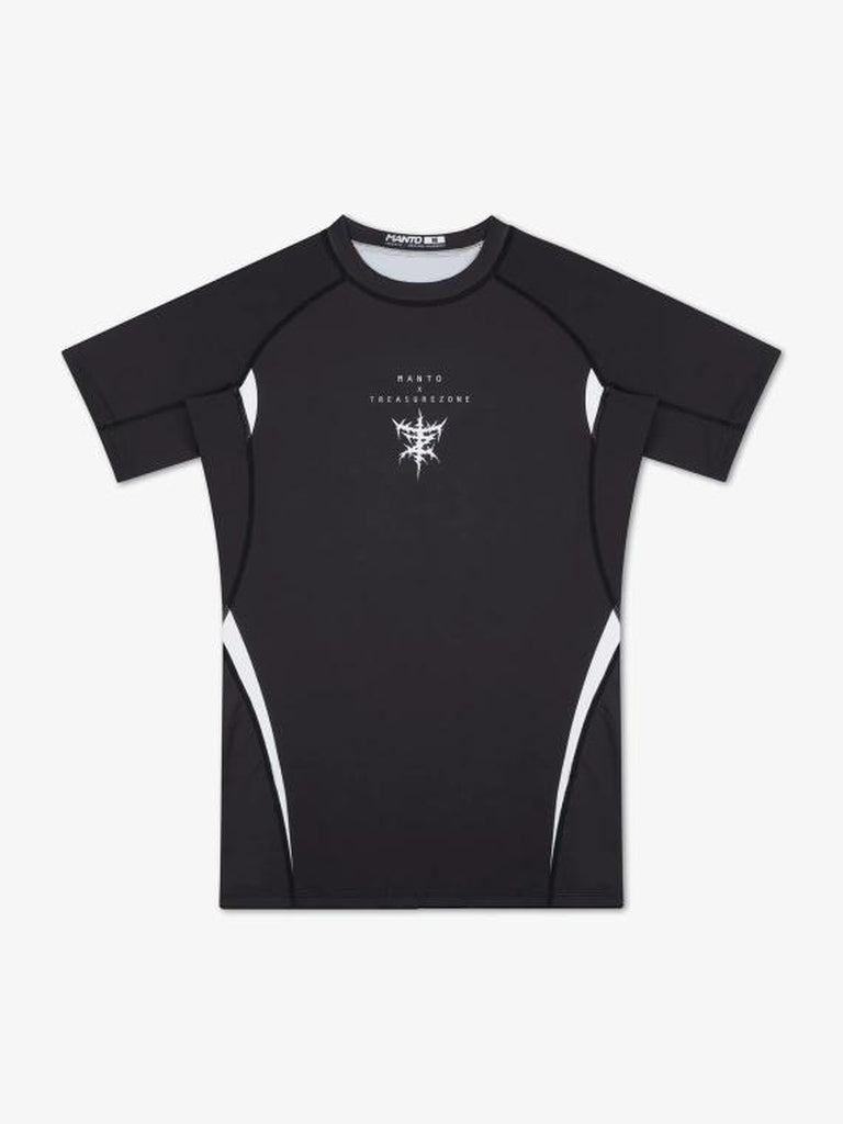 Manto Treasure Zone SS Rashguard Black-White