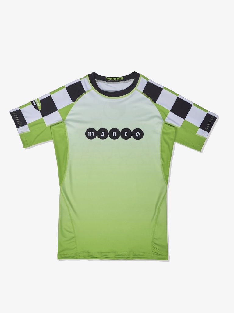 Manto Two Sides SS Rashguard Black-Green