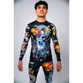 Meerkatsu Heavenly Footlock V2 LS Rashguard Black-Multicolored