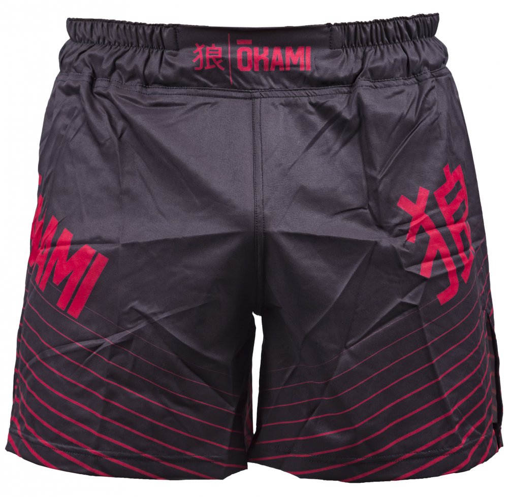 Okami Big Kanji MMA Fight Shorts Navy Blue