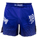 Okami Big Kanji MMA Fight Shorts Blue