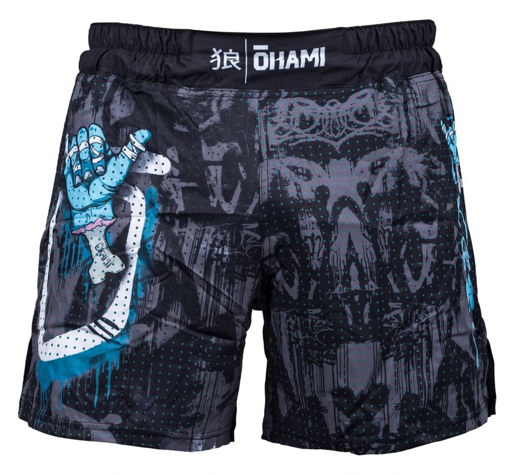 Okami Hang Loose MMA Fight Shorts Black