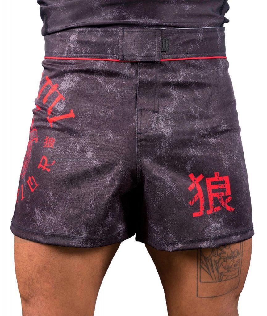 Okami Warrior MMA Fight Shorts Black