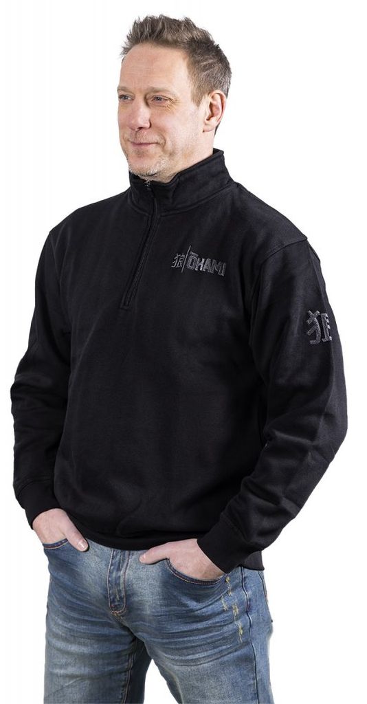 Okami Half-Zip Sweatshirt Spirit Black
