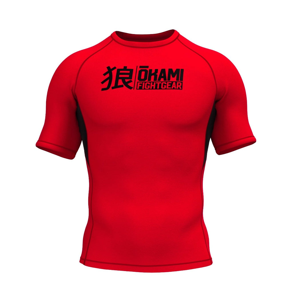 Okami Keii SS Rashguard Navy Blue-White