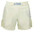 Okami Logo MMA Fight Shorts Yellow-Navy Blue