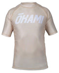 Okami Logo SS Rashguard Brown-White