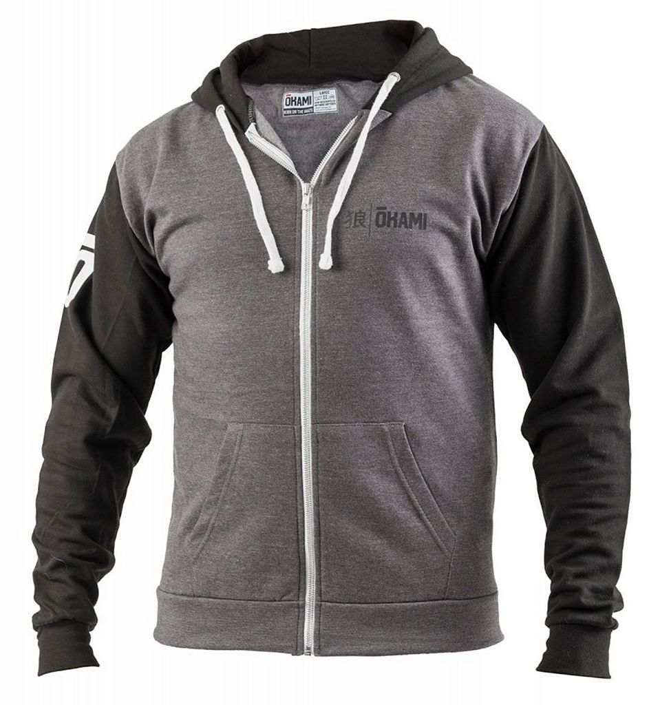 Okami Sweat Jacket Anniversary Grey-Black