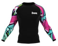 Okami Urban Vibe LS Rashguard Black-Multicolored