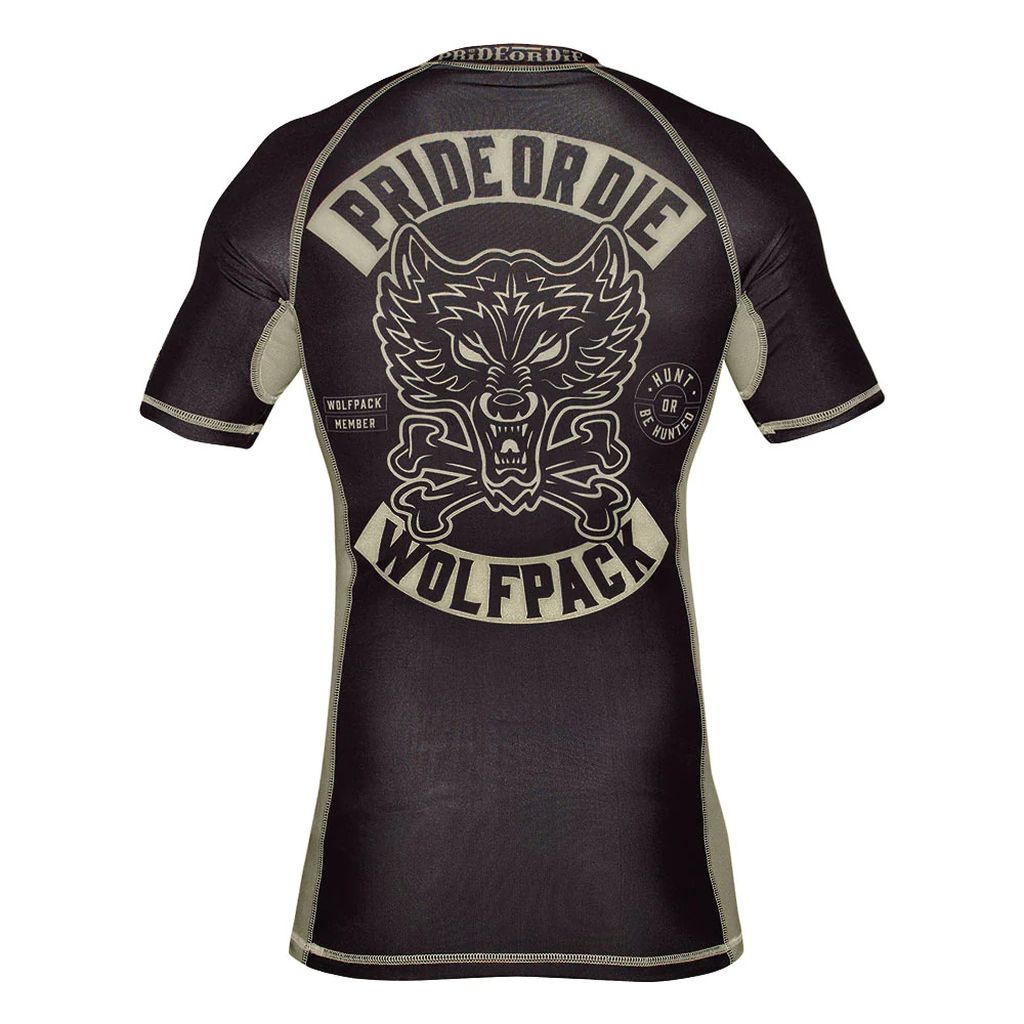 Pride Or Die Wolfpack SS Rashguard Black