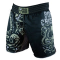 Pride Or Die Bone Crusher V2 MMA Fight Shorts Black-Green