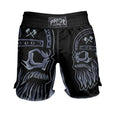 Pride Or Die Brotherhood V2 MMA Fight Shorts Black-Grey