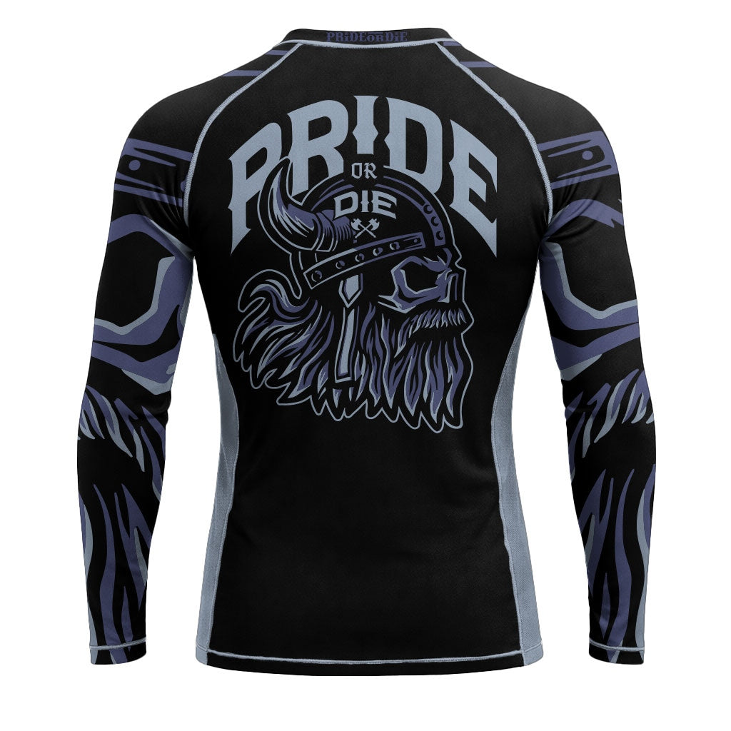 Pride Or Die Brotherhood V2 LS Rashguard Black-Grey