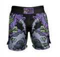 Pride Or Die Dangerous Water V2 MMA Fight Shorts Black-Purple
