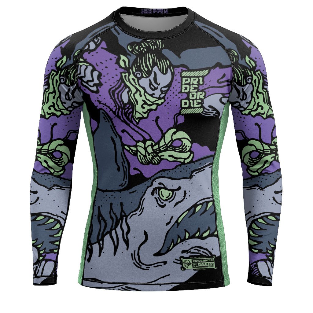 Pride Or Die Dangerous Water V2 LS Rashguard Black-Purple