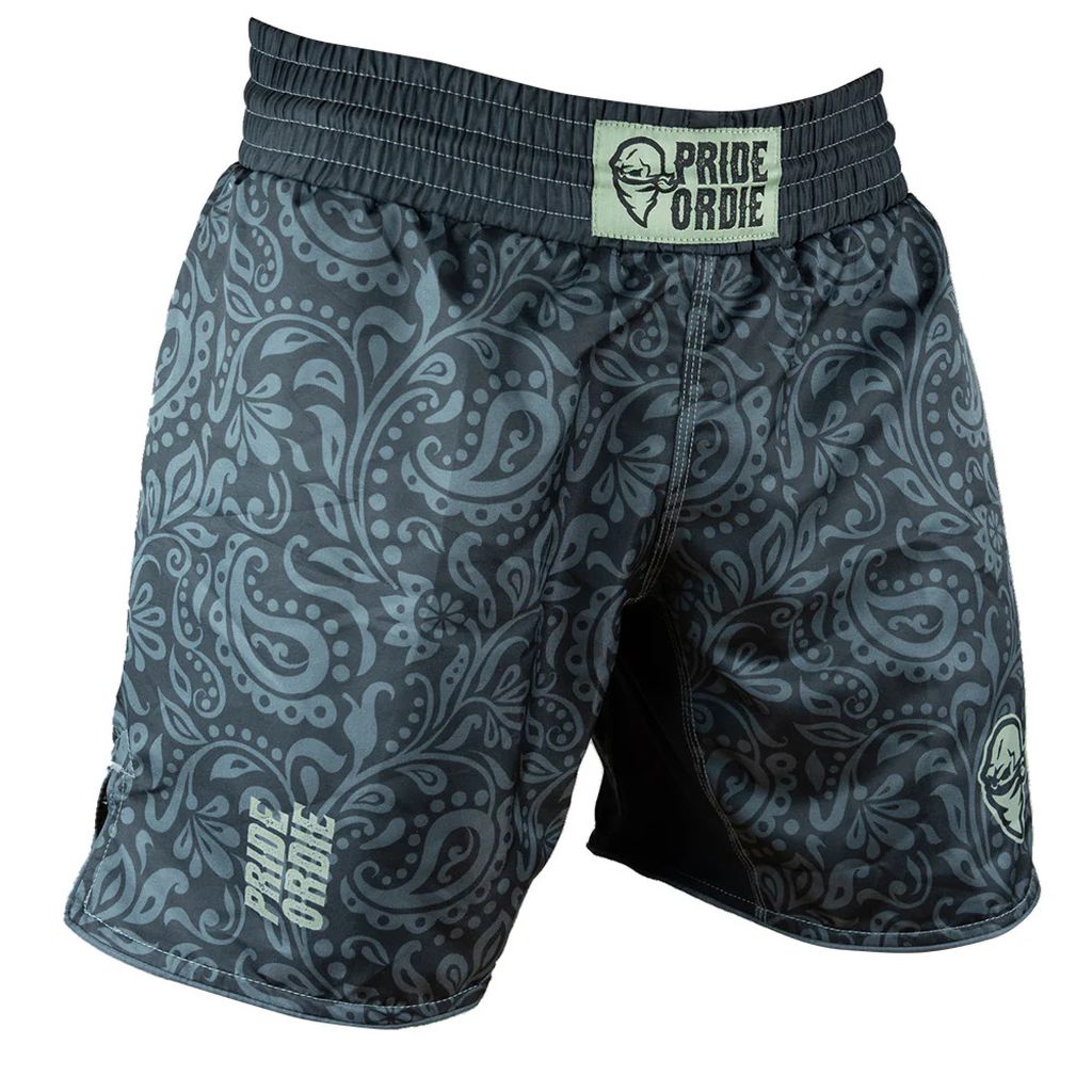 Pride Or Die Fearless MMA Fight Shorts Black