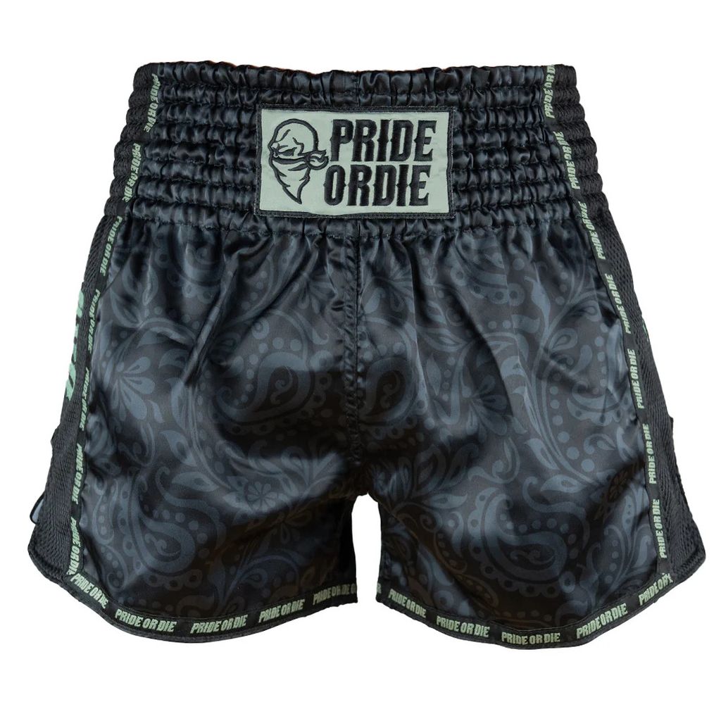 Pride Or Die Fearless Muay Thai Shorts Black