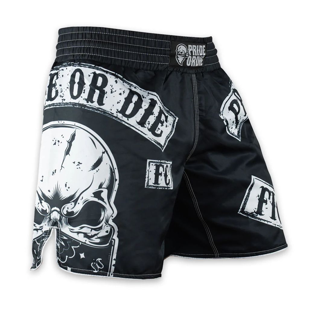 Pride Or Die Fight Club MMA MMA Fight Shorts Black