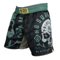 Pride Or Die No Surrender MMA Fight Shorts Black-Green