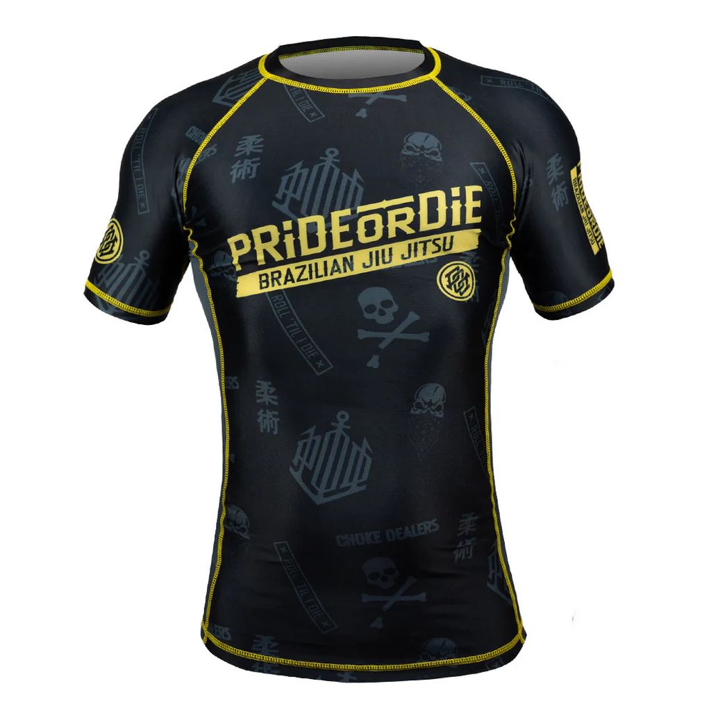 Pride Or Die Hang Loose Black SS Rashguard Black
