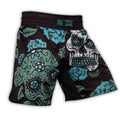 Pride Or Die Hasta La Muerte MMA Fight Shorts Black-Green