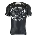 Pride Or Die Lone Wolf SS Rashguard Black