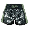Pride Or Die Pirate V2 Muay Thai Shorts Black-Green