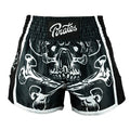 Pride Or Die Pirate V2 Muay Thai Shorts Black-White