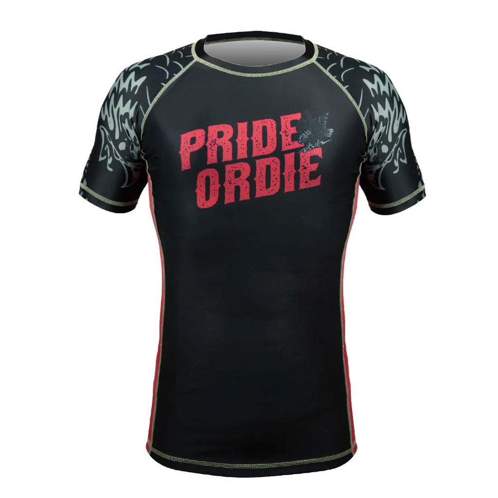 Pride Or Die Prey On The Strong SS Rashguard Black