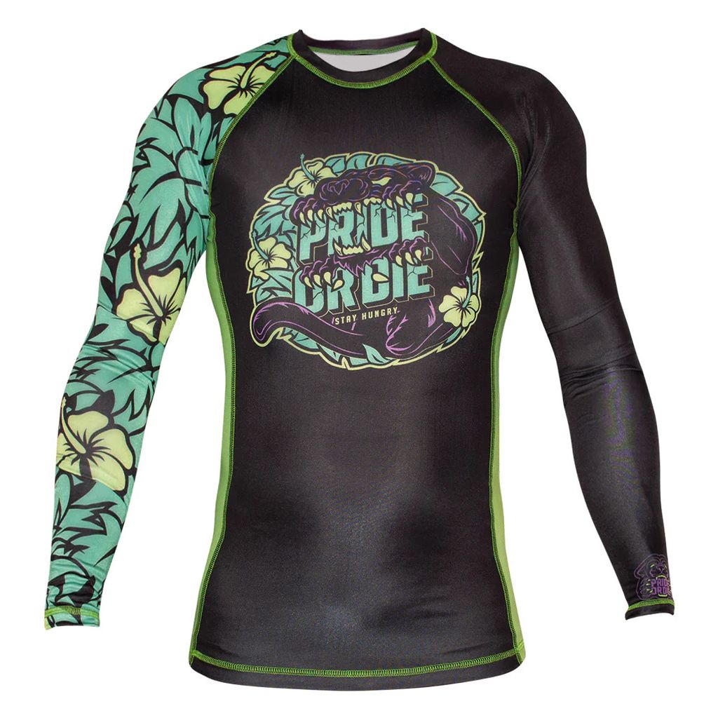 Pride Or Die Stay Hungry LS Rashguard Black
