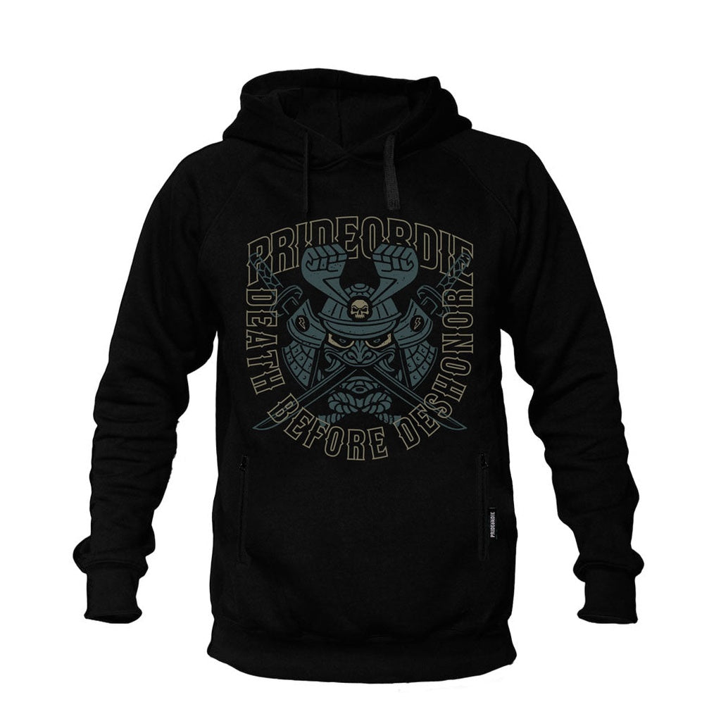 Pride Or Die Samurai Hoodie Black-Brown