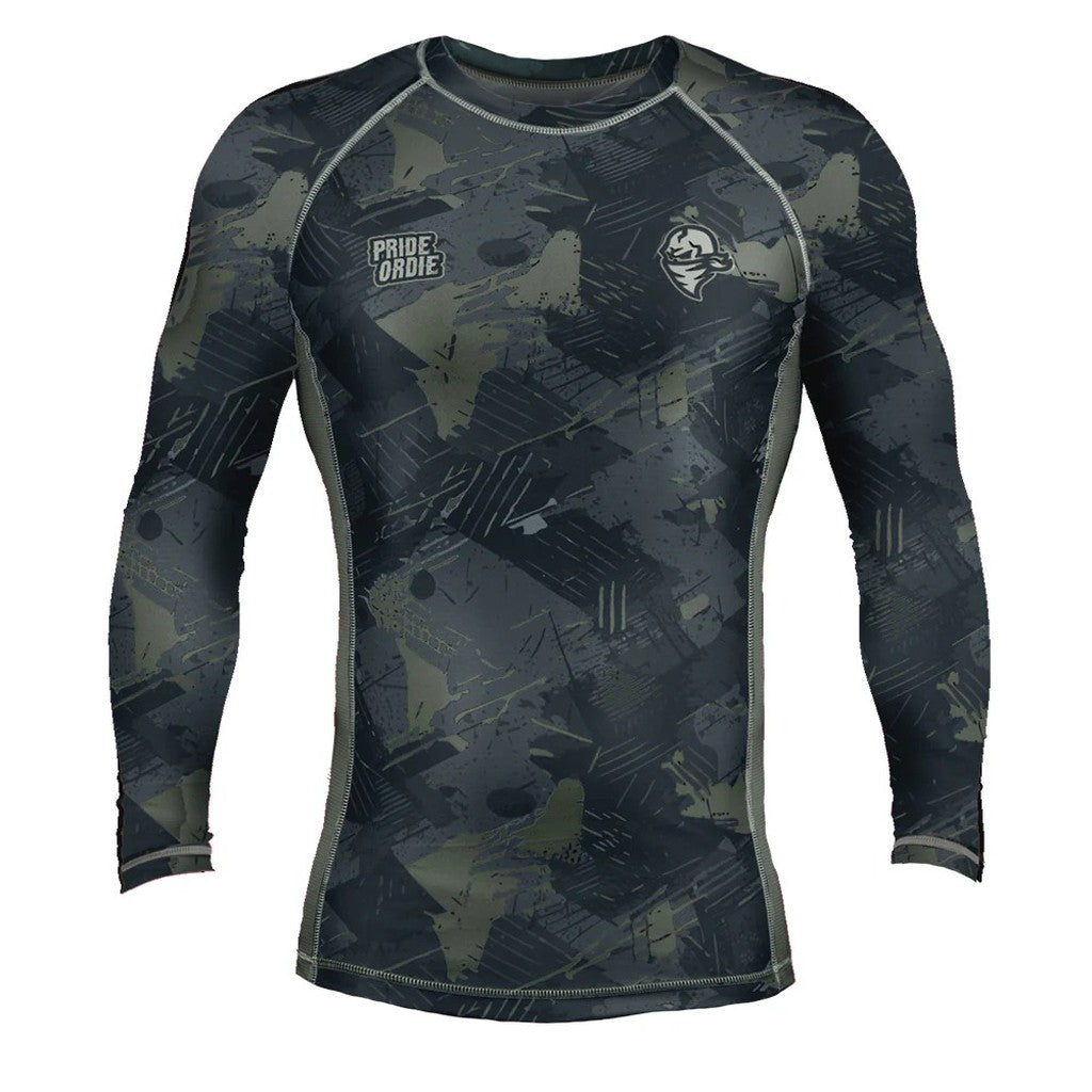 Pride Or Die Shadow LS Rashguard Black-Camo