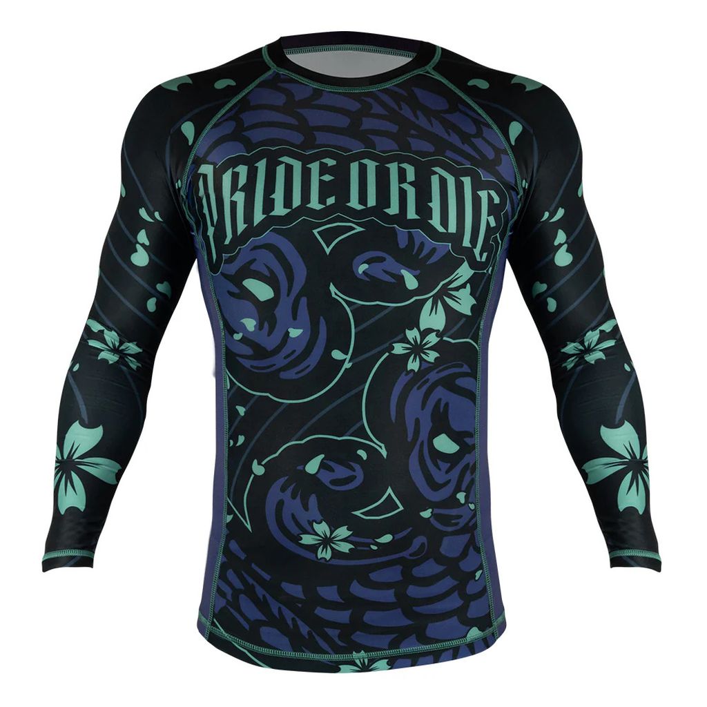 Pride Or Die Survival Of The Fittest LS Rashguard Black-Purple