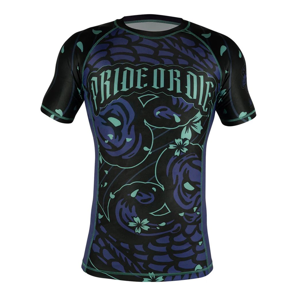 Pride Or Die Survival Of The Fittest SS Rashguard Black-Purple
