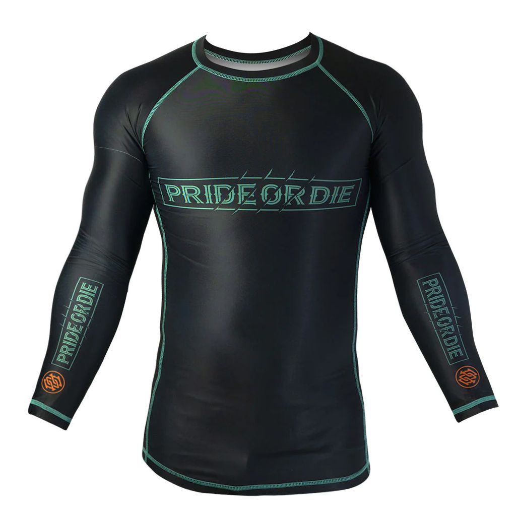 Pride Or Die Unleashed V2 LS Rashguard Black
