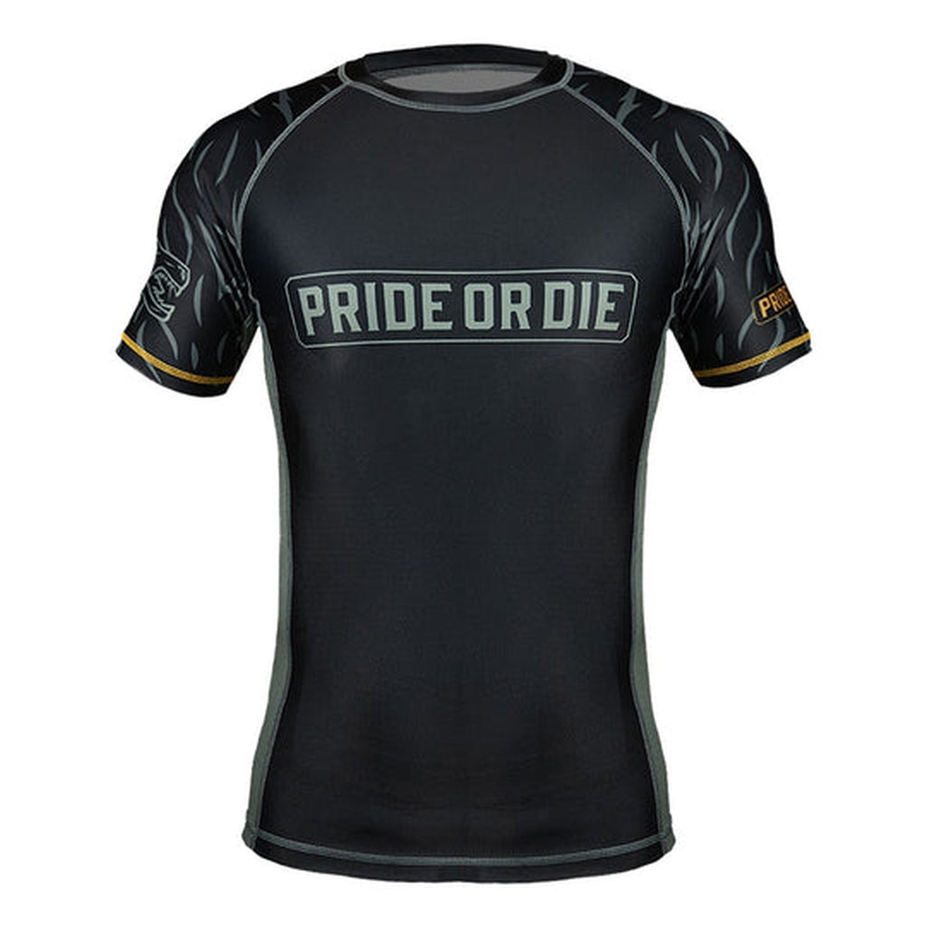 Pride Or Die Wolfpack V2 SS Rashguard Black