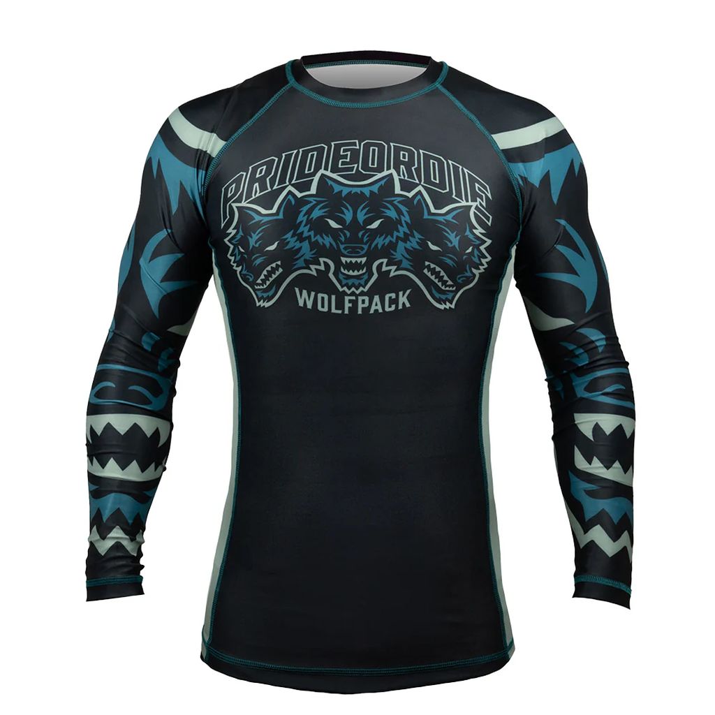 Pride Or Die Wolfpack V3 LS Rashguard Black