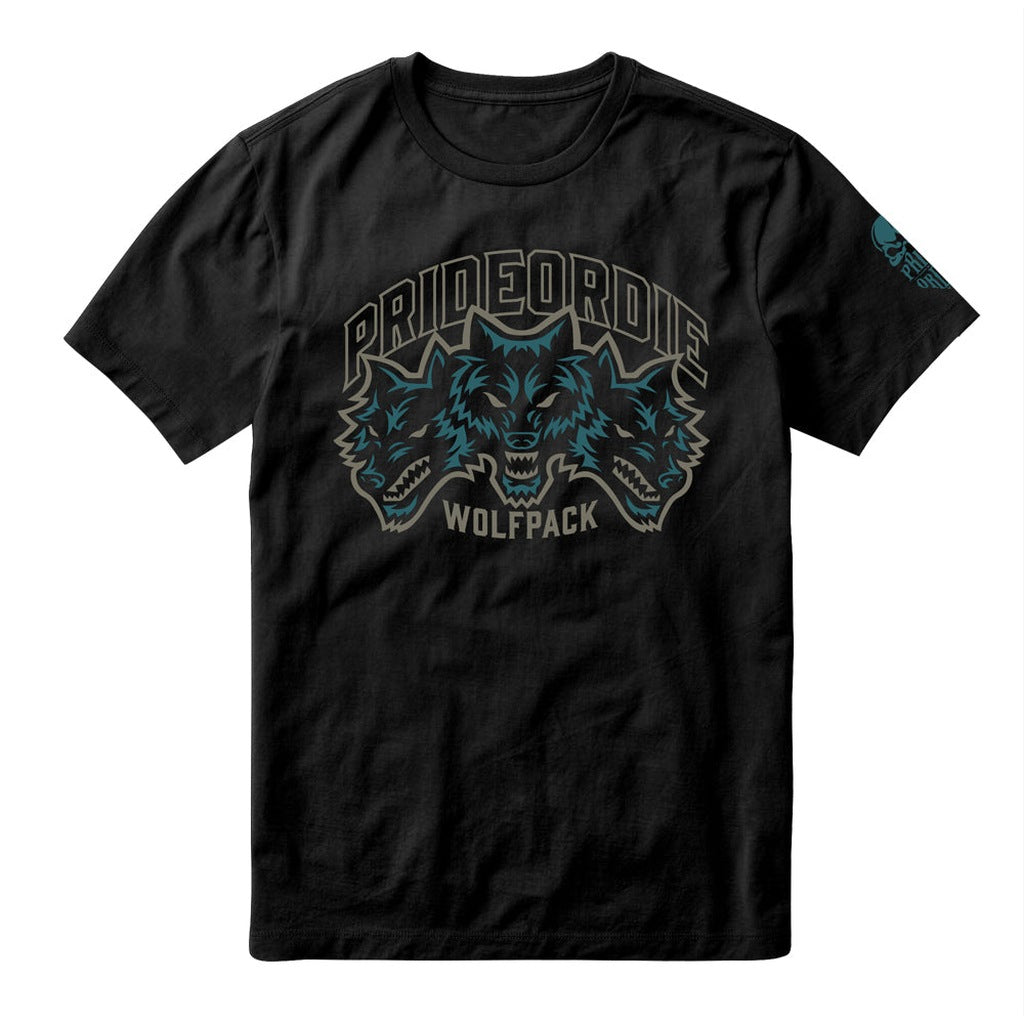 Pride Or Die Wolfpack V.3 T-Shirt Black-Brown