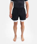 Progress Jiu Jitsu Academy+ Hybrid MMA Fight Shorts Black-White