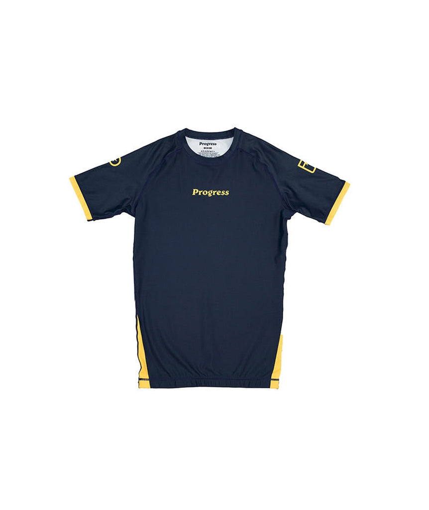 Progress Jiu Jitsu Academy+ SS Rashguard Orange-Green