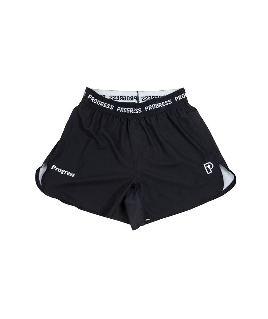 Progress Jiu Jitsu Academy MMA Fight Shorts Black