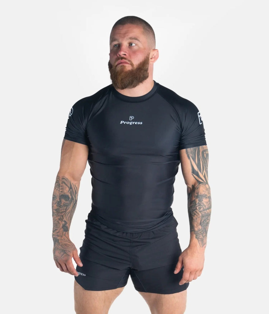 Progress Jiu Jitsu Academy SS Rashguard Black