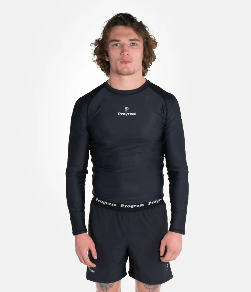Progress Jiu Jitsu Academy LS Rashguard Black