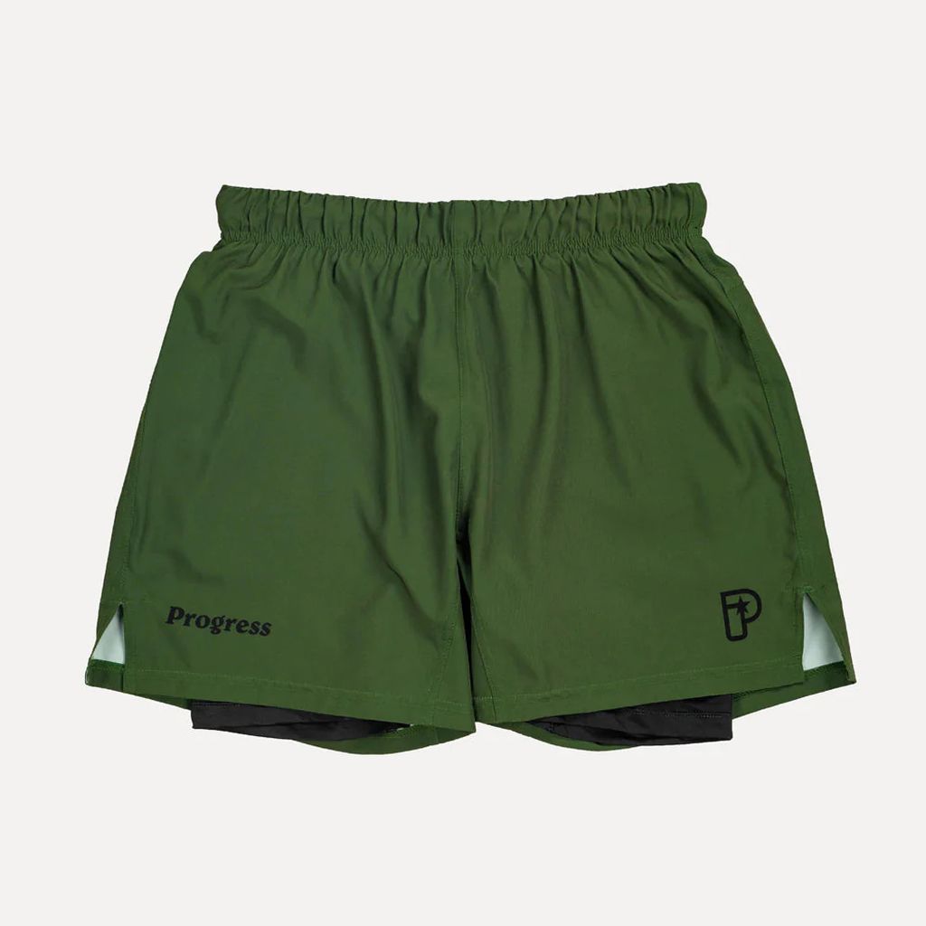 Progress Jiu Jitsu Academy+ Hybrid MMA Fight Shorts Green