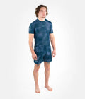 Progress Jiu Jitsu Digital Wave MMA Fight Shorts Blue-Grey