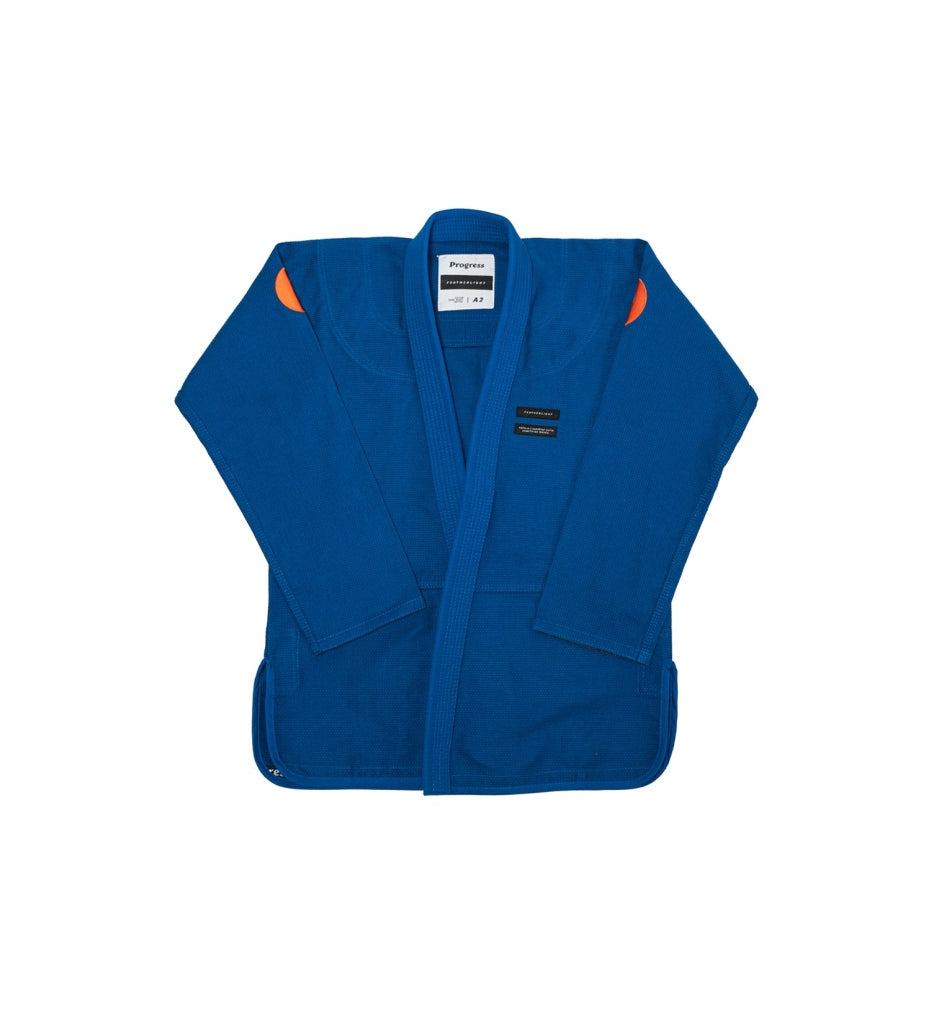 Progress Jiu Jitsu Featherlight Lightweight Competition BJJ Gi Blue