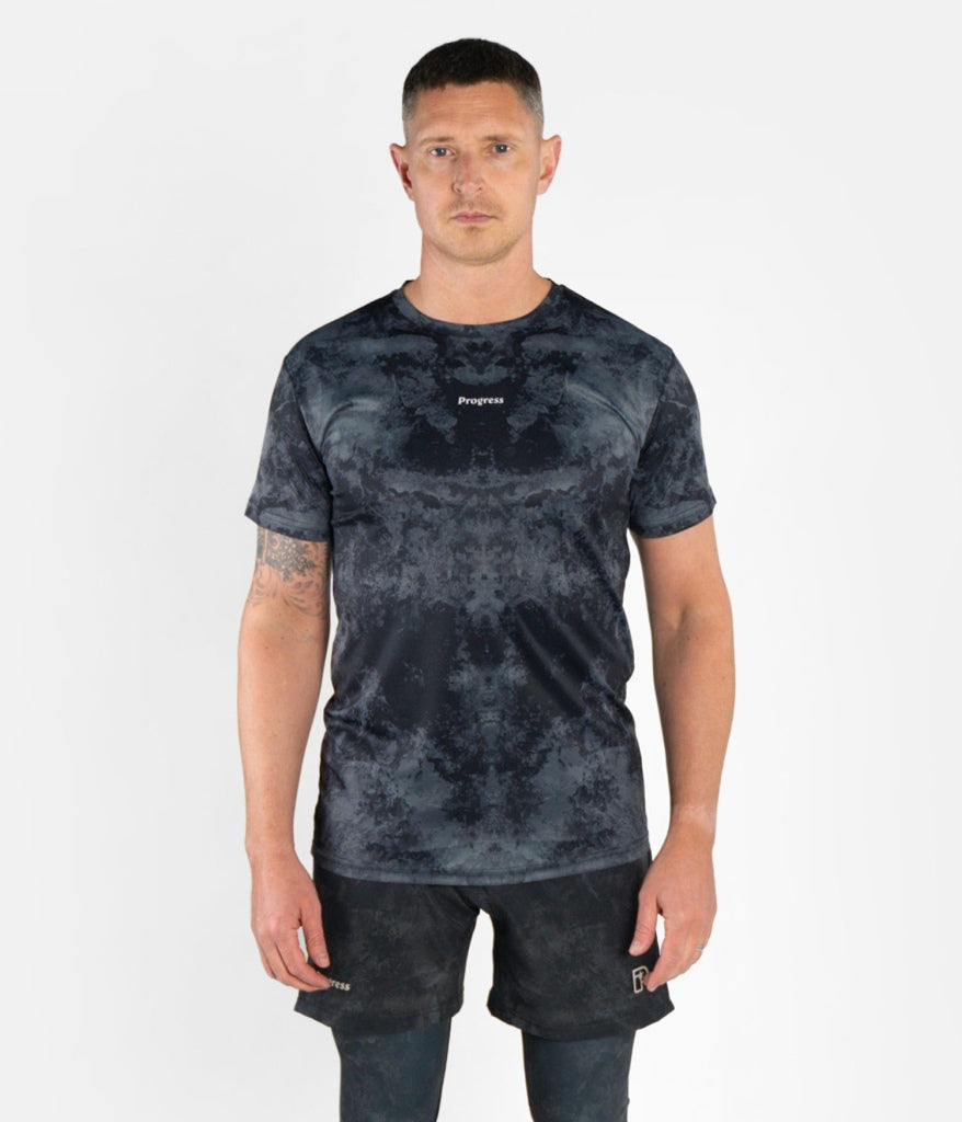 Progress Jiu Jitsu Rolling Tee Smoked Ink Black-Grey