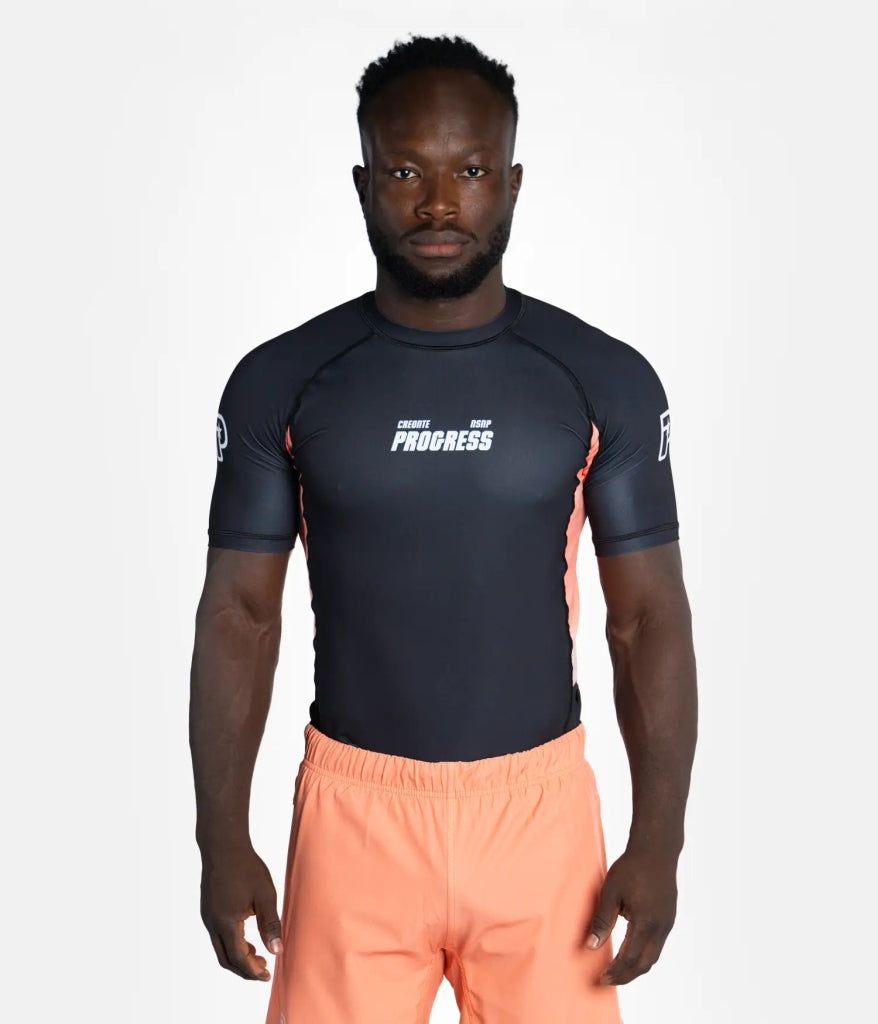 Progress Jiu Jitsu The Creonte Dagger SS Rashguard Black-Orange